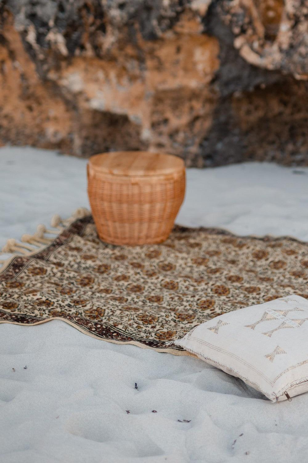 Wild Bloom Honey Rug - Bohemian Elegance &amp; Comfort | Wild Throw Co.