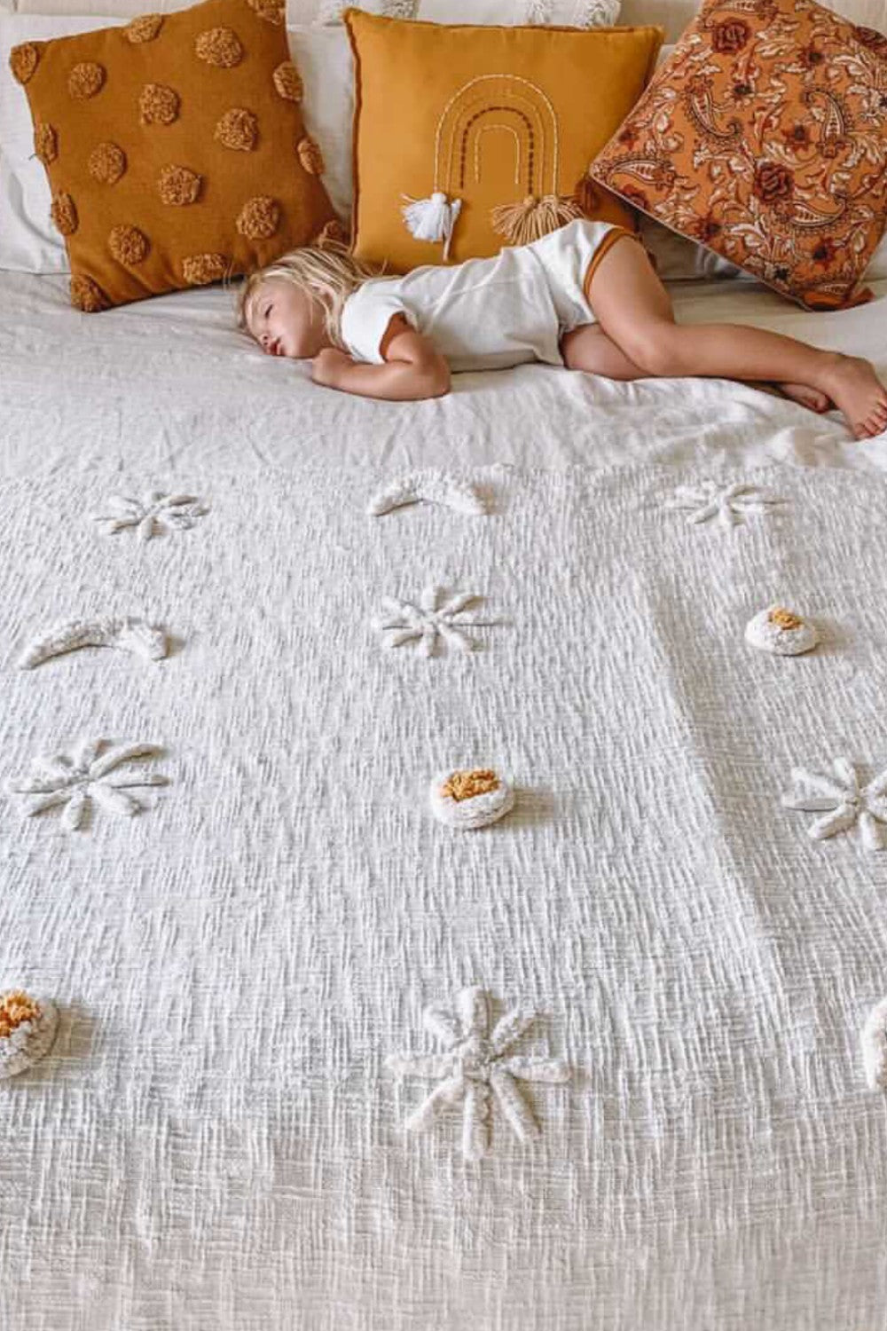 Wild Starlight Rug By Wild Throw Co. - Cream